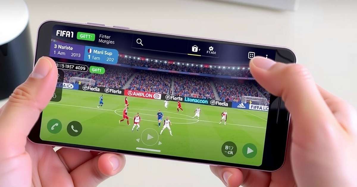 FIFA Mobile gameplay showing player reviews interface with ratings and comments
